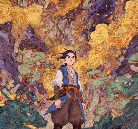 悬疑推理题材作品封面，摊开的档案与放大镜